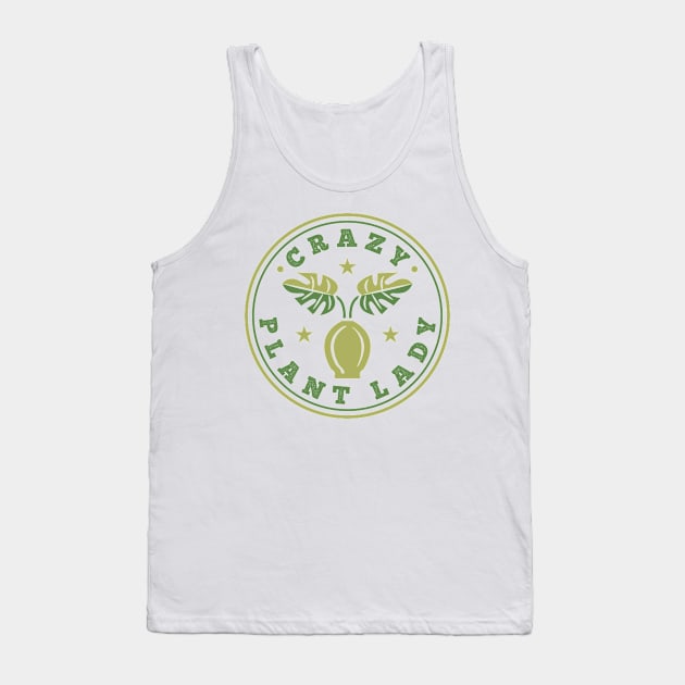 Crazy Plant Lady Tank Top by CraftyBeeDesigns